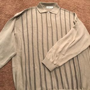 Men’s St. Croix Sweater XXL TALL 2xt tan and black